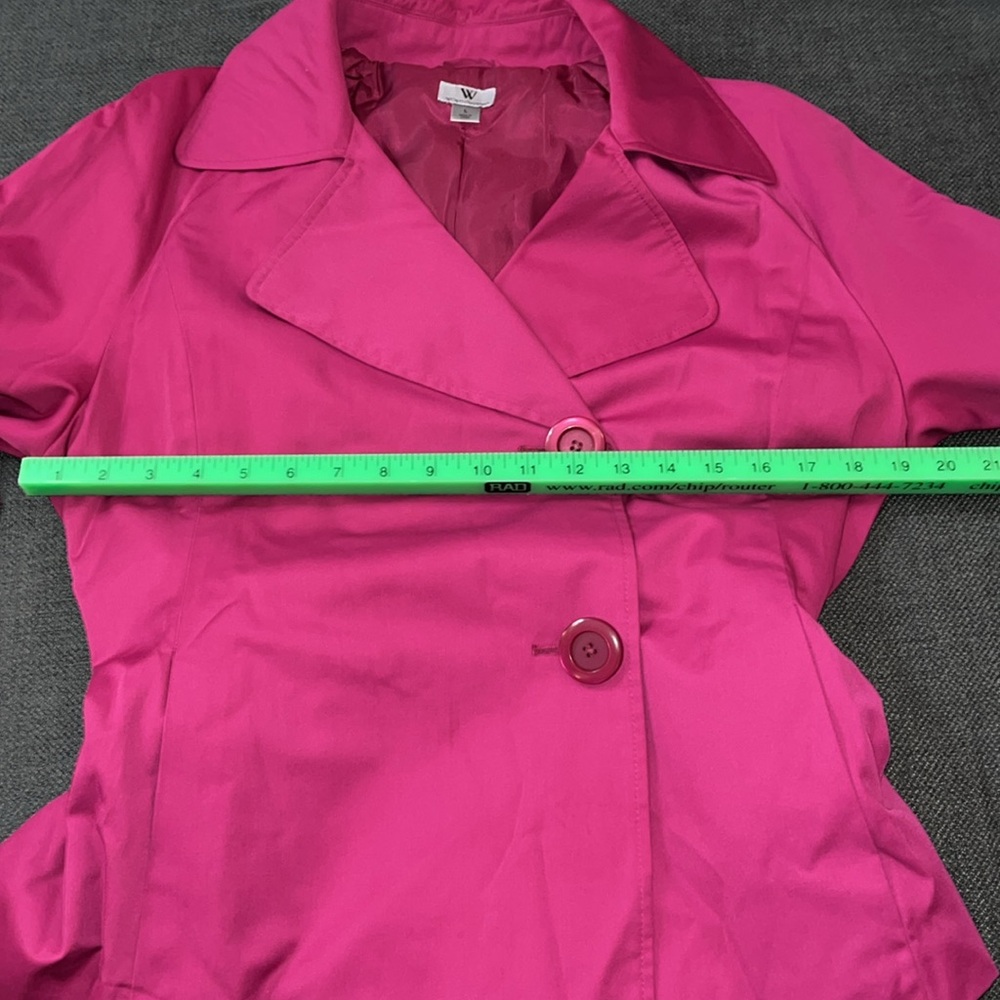 Hot Pink Worthington Belted Blazer PTP 19” - Picture 5 of 5